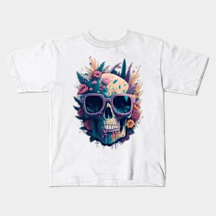 Skull Floral Kids T-Shirt